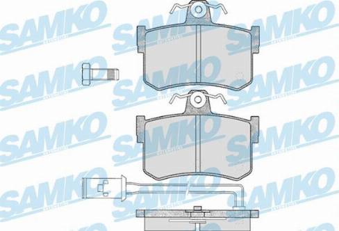 Samko 5SP341 - Kit pastiglie freno, Freno a disco autozon.pro