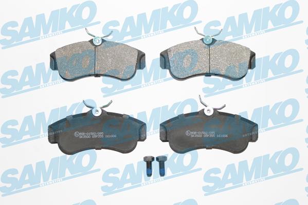 Samko 5SP355 - Kit pastiglie freno, Freno a disco autozon.pro