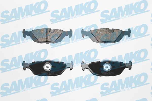 Samko 5SP306 - Kit pastiglie freno, Freno a disco autozon.pro