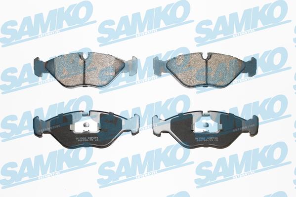 Samko 5SP310 - Kit pastiglie freno, Freno a disco autozon.pro