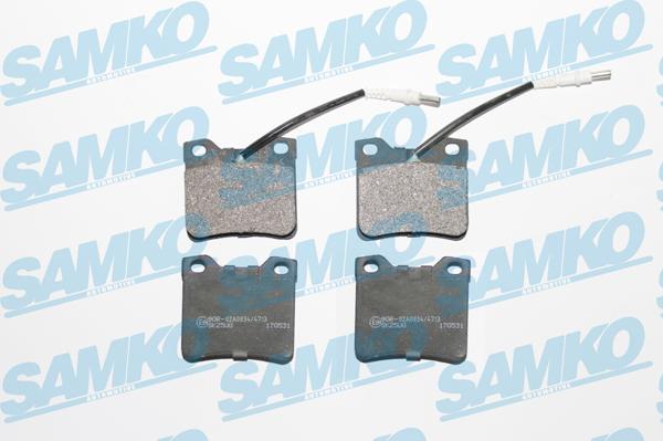 Samko 5SP330 - Kit pastiglie freno, Freno a disco autozon.pro