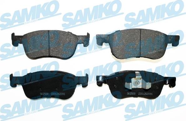 Samko 5SP2091 - Kit pastiglie freno, Freno a disco autozon.pro