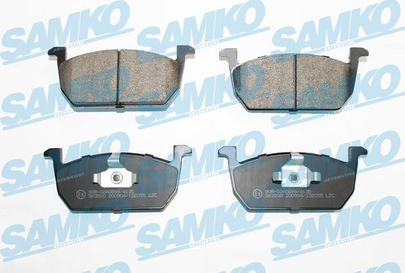 Samko 5SP2055 - Kit pastiglie freno, Freno a disco autozon.pro