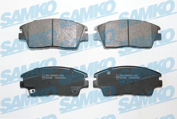 Samko 5SP2052 - Kit pastiglie freno, Freno a disco autozon.pro