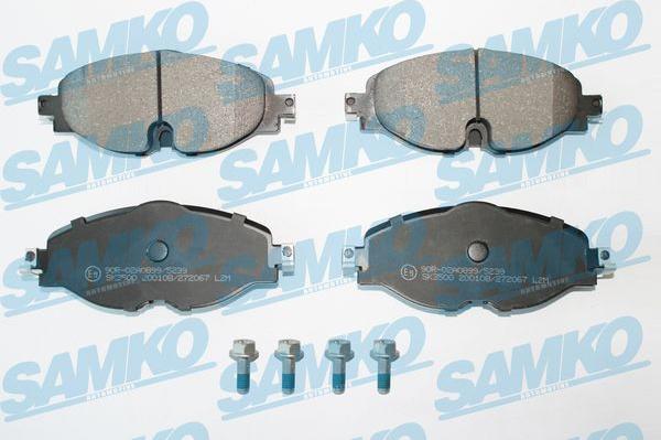 Samko 5SP2067 - Kit pastiglie freno, Freno a disco autozon.pro