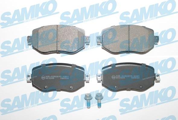 Samko 5SP2005 - Kit pastiglie freno, Freno a disco autozon.pro