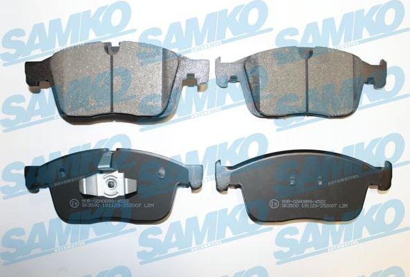 Samko 5SP2007 - Kit pastiglie freno, Freno a disco autozon.pro