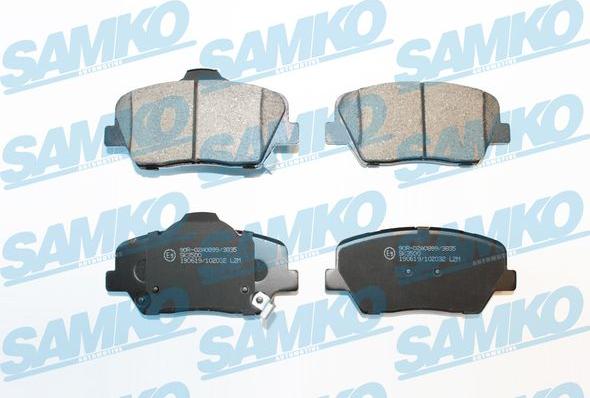 Samko 5SP2032 - Kit pastiglie freno, Freno a disco autozon.pro