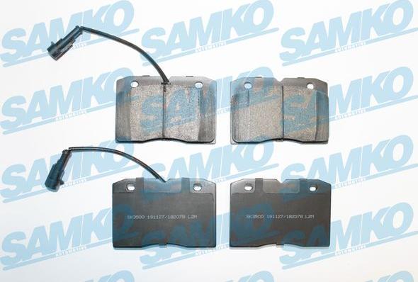 Samko 5SP2078 - Kit pastiglie freno, Freno a disco autozon.pro