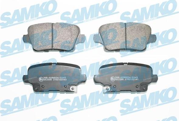 Samko 5SP2141 - Kit pastiglie freno, Freno a disco autozon.pro