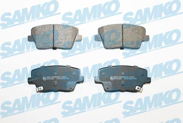 Samko 5SP2142 - Kit pastiglie freno, Freno a disco autozon.pro