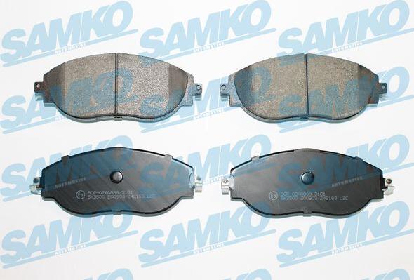 Samko 5SP2163 - Kit pastiglie freno, Freno a disco autozon.pro