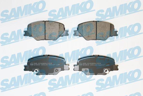 Samko 5SP2107 - Kit pastiglie freno, Freno a disco autozon.pro