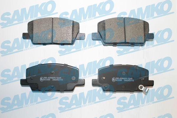 Samko 5SP2115 - Kit pastiglie freno, Freno a disco autozon.pro