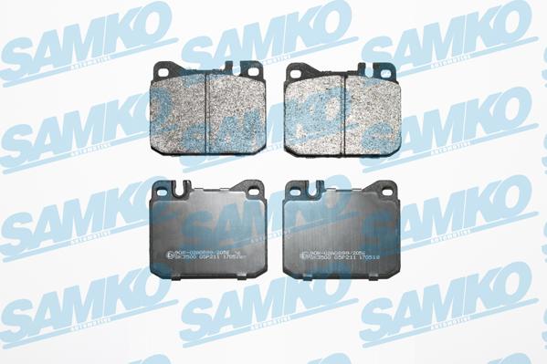 Samko 5SP211 - Kit pastiglie freno, Freno a disco autozon.pro