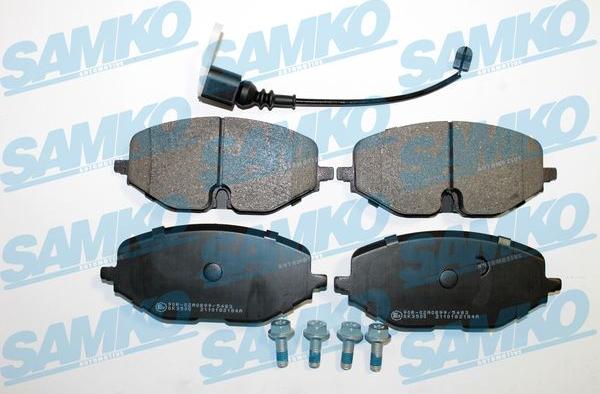 Samko 5SP2184A - Kit pastiglie freno, Freno a disco autozon.pro