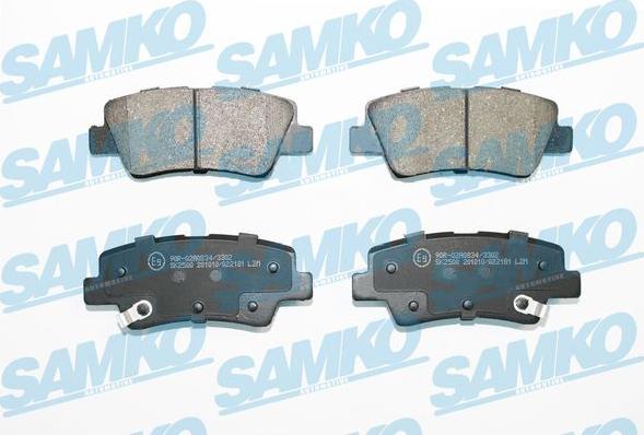 Samko 5SP2181 - Kit pastiglie freno, Freno a disco autozon.pro