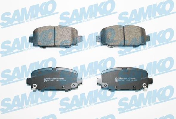 Samko 5SP2183 - Kit pastiglie freno, Freno a disco autozon.pro