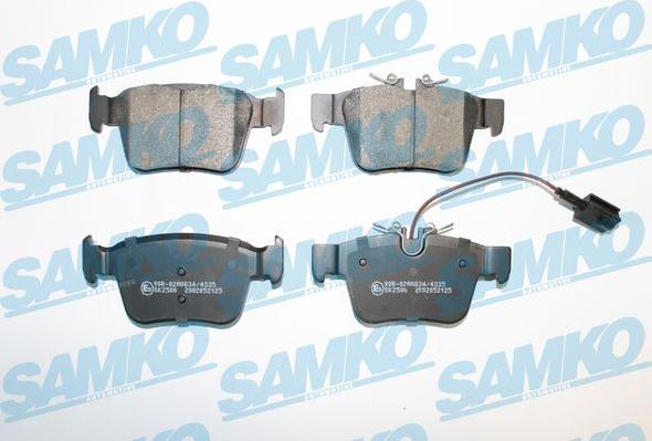 Samko 5SP2125 - Kit pastiglie freno, Freno a disco autozon.pro