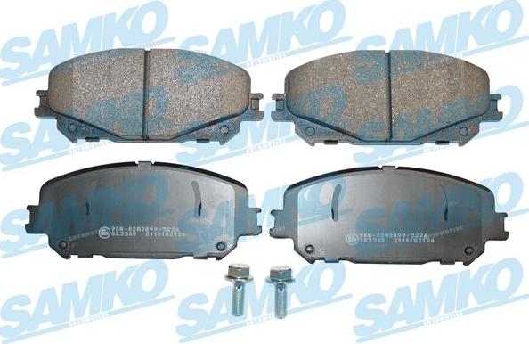 Samko 5SP2126 - Kit pastiglie freno, Freno a disco autozon.pro