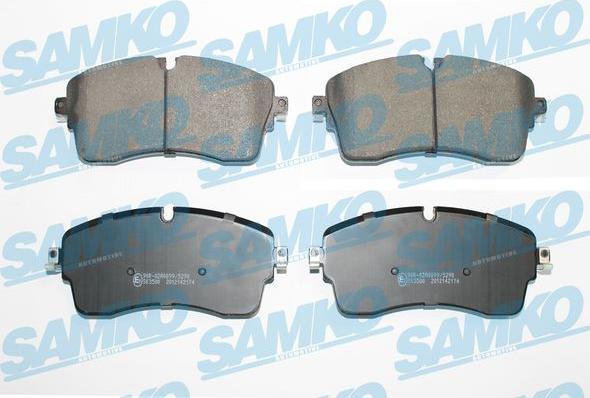 Samko 5SP2174 - Kit pastiglie freno, Freno a disco autozon.pro