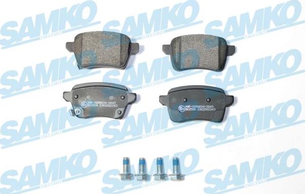 Samko 5SP2343 - Kit pastiglie freno, Freno a disco autozon.pro