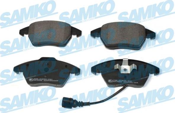 Samko 5SP2309 - Kit pastiglie freno, Freno a disco autozon.pro