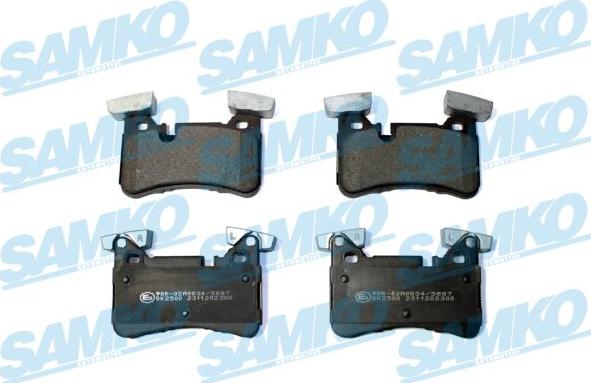 Samko 5SP2300 - Kit pastiglie freno, Freno a disco autozon.pro