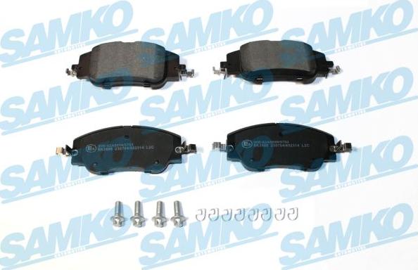 Samko 5SP2314 - Kit pastiglie freno, Freno a disco autozon.pro