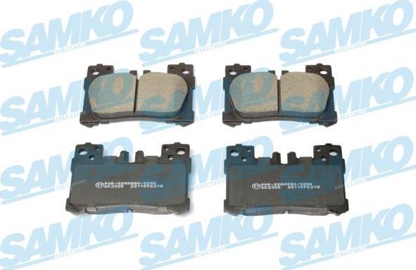 Samko 5SP2318 - Kit pastiglie freno, Freno a disco autozon.pro