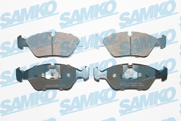 Samko 5SP237 - Kit pastiglie freno, Freno a disco autozon.pro