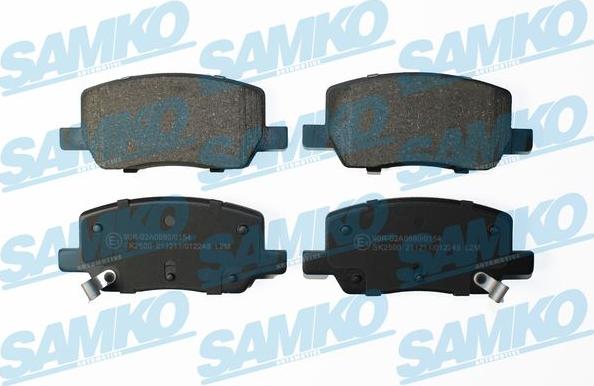 Samko 5SP2248 - Kit pastiglie freno, Freno a disco autozon.pro