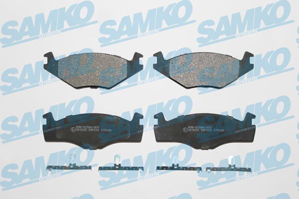 Samko 5SP224 - Kit pastiglie freno, Freno a disco autozon.pro