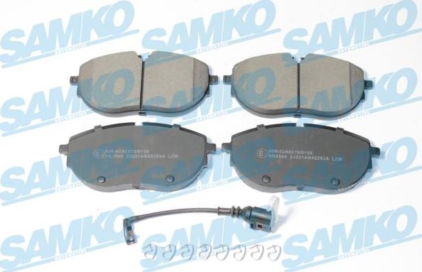 Samko 5SP2253A - Kit pastiglie freno, Freno a disco autozon.pro