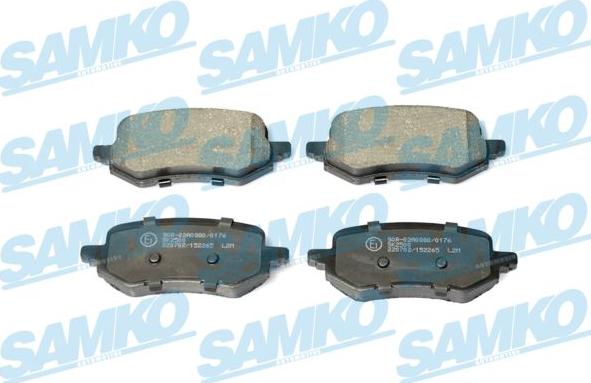 Samko 5SP2265 - Kit pastiglie freno, Freno a disco autozon.pro