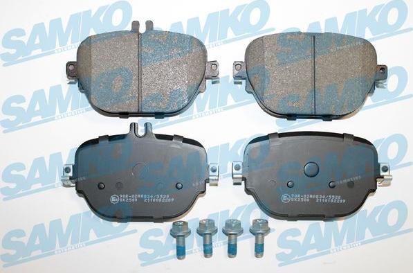 Samko 5SP2209 - Kit pastiglie freno, Freno a disco autozon.pro