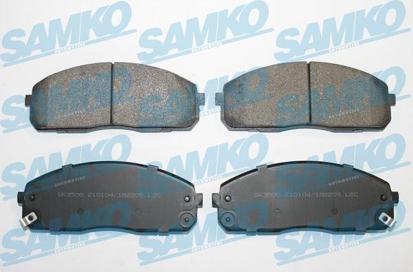 Samko 5SP2205 - Kit pastiglie freno, Freno a disco autozon.pro