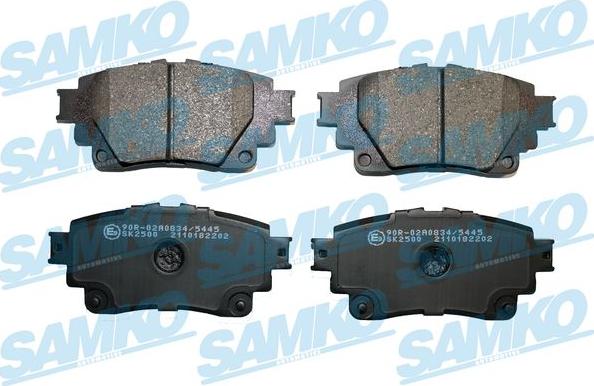 Samko 5SP2202 - Kit pastiglie freno, Freno a disco autozon.pro