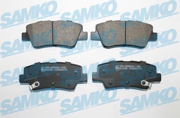 Samko 5SP2219 - Kit pastiglie freno, Freno a disco autozon.pro