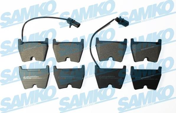 Samko 5SP2214 - Kit pastiglie freno, Freno a disco autozon.pro