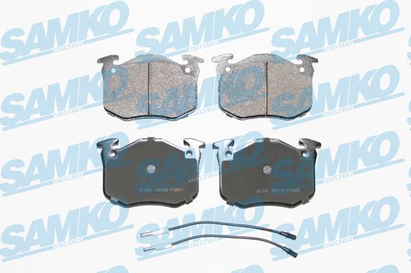 Samko 5SP228 - Kit pastiglie freno, Freno a disco autozon.pro