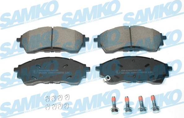 Samko 5SP2233 - Kit pastiglie freno, Freno a disco autozon.pro