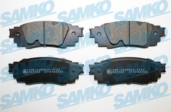 Samko 5SP2220 - Kit pastiglie freno, Freno a disco autozon.pro