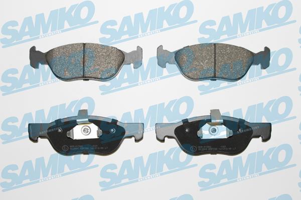 Samko 5SP740 - Kit pastiglie freno, Freno a disco autozon.pro