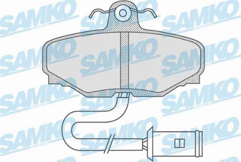 Samko 5SP741 - Kit pastiglie freno, Freno a disco autozon.pro