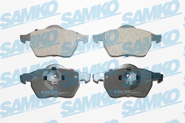 Samko 5SP772 - Kit pastiglie freno, Freno a disco autozon.pro