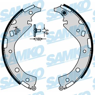 Samko 89170 - Kit ganasce freno autozon.pro