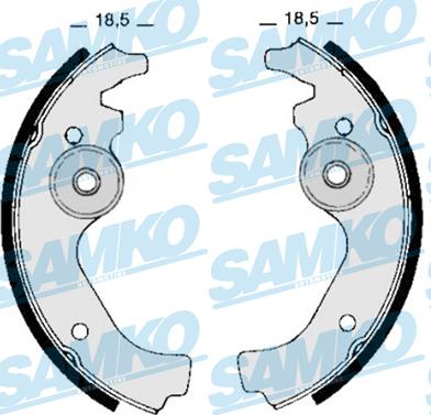 Samko 80670 - Kit ganasce freno autozon.pro