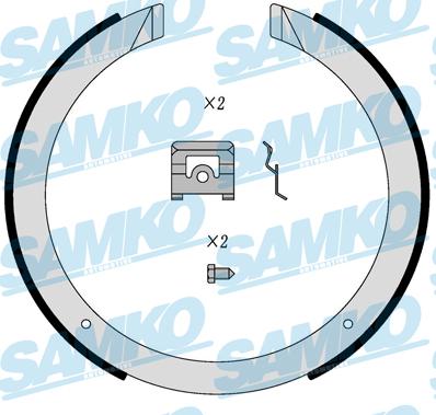 Samko 81098 - Kit ganasce freno autozon.pro