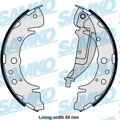 Samko 81061 - Kit ganasce freno autozon.pro